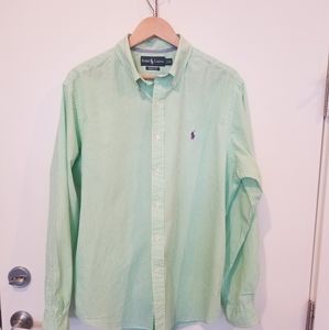 Ralph Lauren Men's green oxford XL